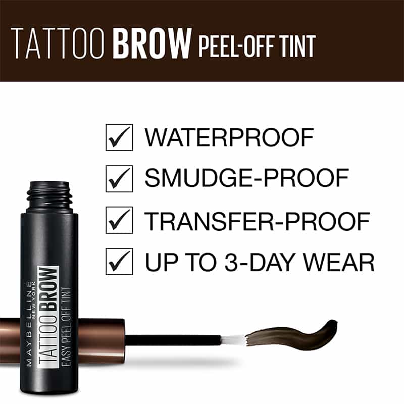 Maybelline Tattoo Brow Gel Tint - Long Lasting Eyebrow Makeup for Natural Look | Waterproof & Smudge Proof | Perfect for Daily Use & Special Occasions