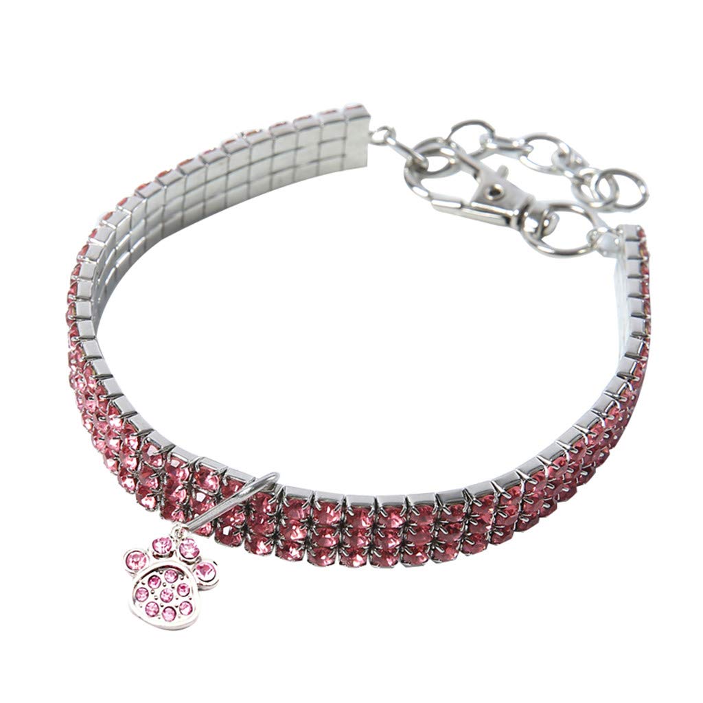 Howstar Adjustable Polka Dot Dog Collar with Bells - Soft Pet Necklace for Small Medium Dogs & Cats - Perfect for Walks, Training & Fashion Accessories