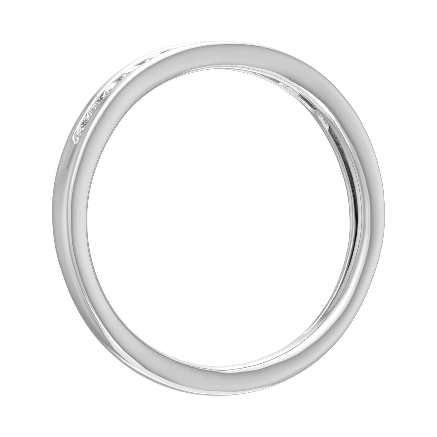 1/5 Carat Channel Set Diamond Wedding Band Ring in 10K Solid Gold - Elegant Bridal Jewelry for Women, Anniversary & Engagement Rings - Perfect for Weddings, Proposals & Special Occasions