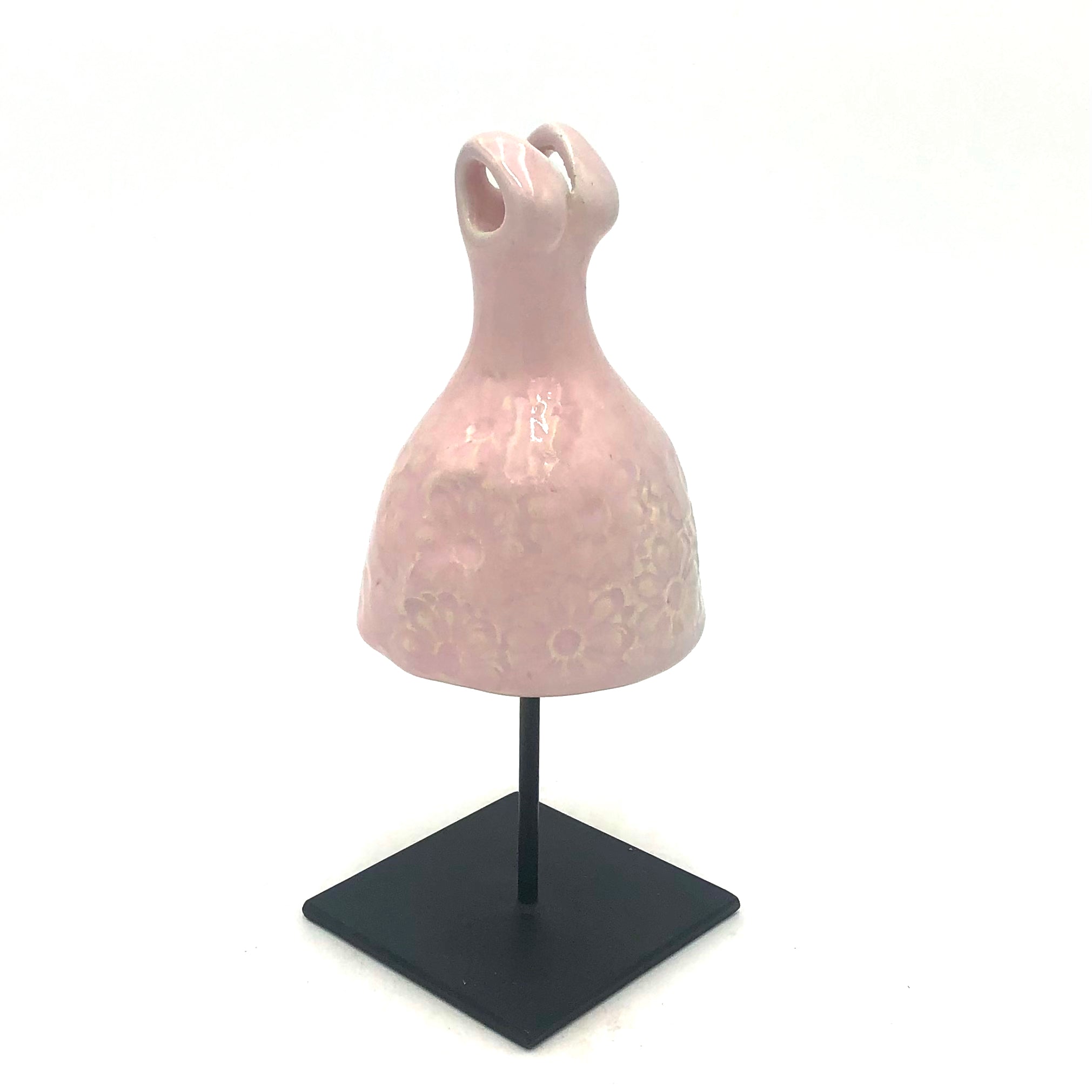 Cathy Broski Ceramic Sculpture on Base - Assorted Dresses Design - Elegant Home Decor, Office Display, and Gift Idea