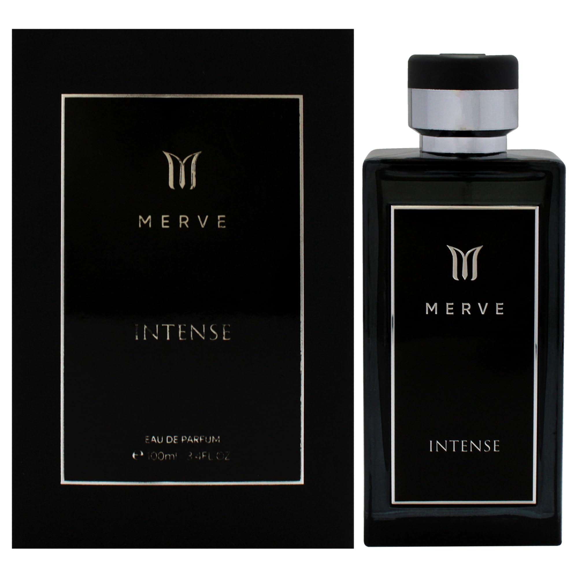 Intense for Men Eau de Parfum - 3.4 oz / 100ml Luxury Cologne Spray for Men, Long Lasting Fragrance for Date Night, Office & Special Occasions