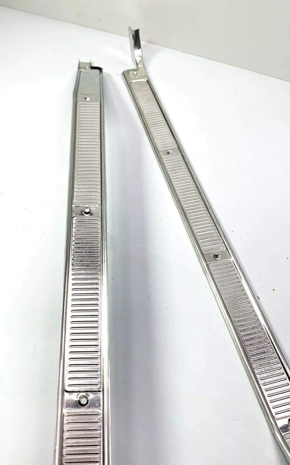Pair (2) Truck Door Sill Plates Compatible with Ford Pickup Truck 1973-1979 - Heavy Duty Stainless Steel Protection for F100 F150 F250 - Perfect for Off-Roading & Work Site Use