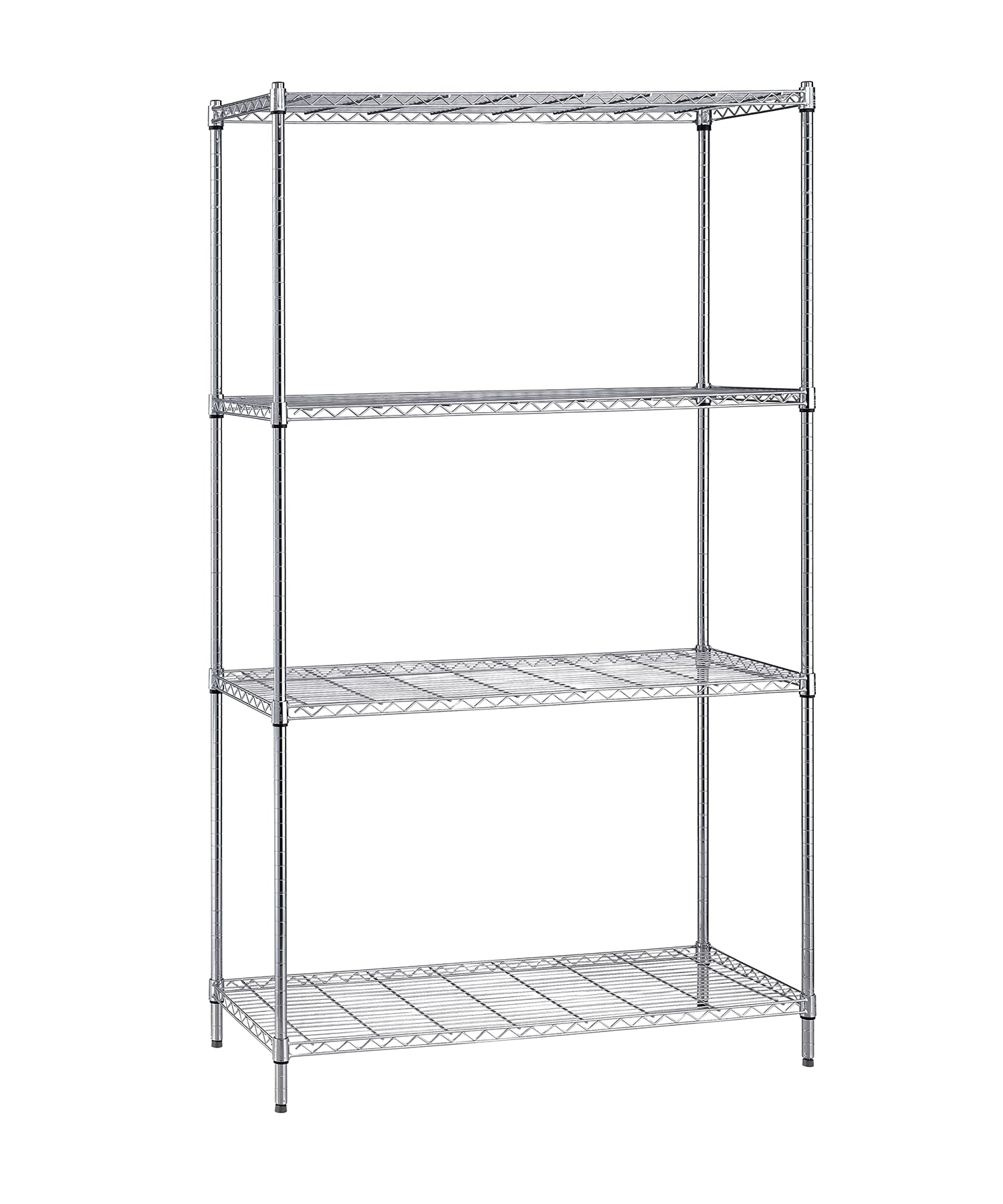 Quantum Storage Systems WR74-2148C 4-Tier Chrome Wire Shelving Unit - 74