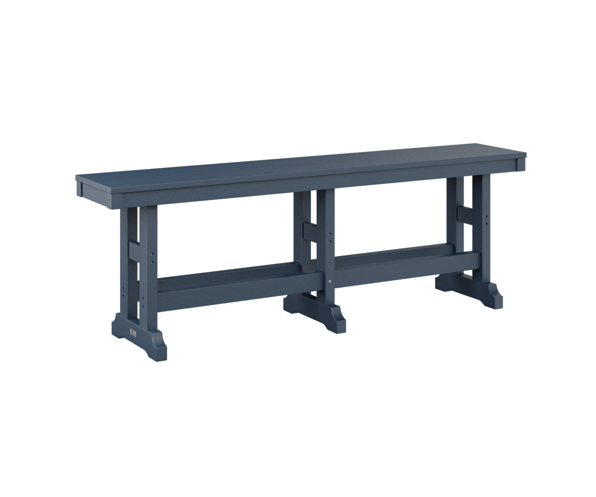 Berlin Gardens Garden Classic 66 Dining Bench - Outdoor Patio Furniture for Backyard, Deck, and Garden - Weather-Resistant Dining Set with Comfortable Seating