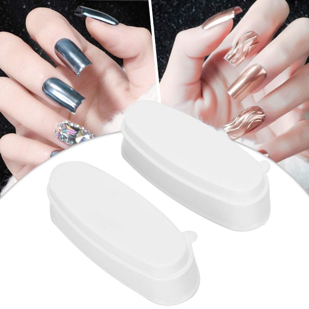 2pcs Nail Dipping Powder Tray Set - Professional DIY Nail Art Containers for Manicure & Dip Powder Application | Perfect for Home Salon, Nail Techs & Beginners