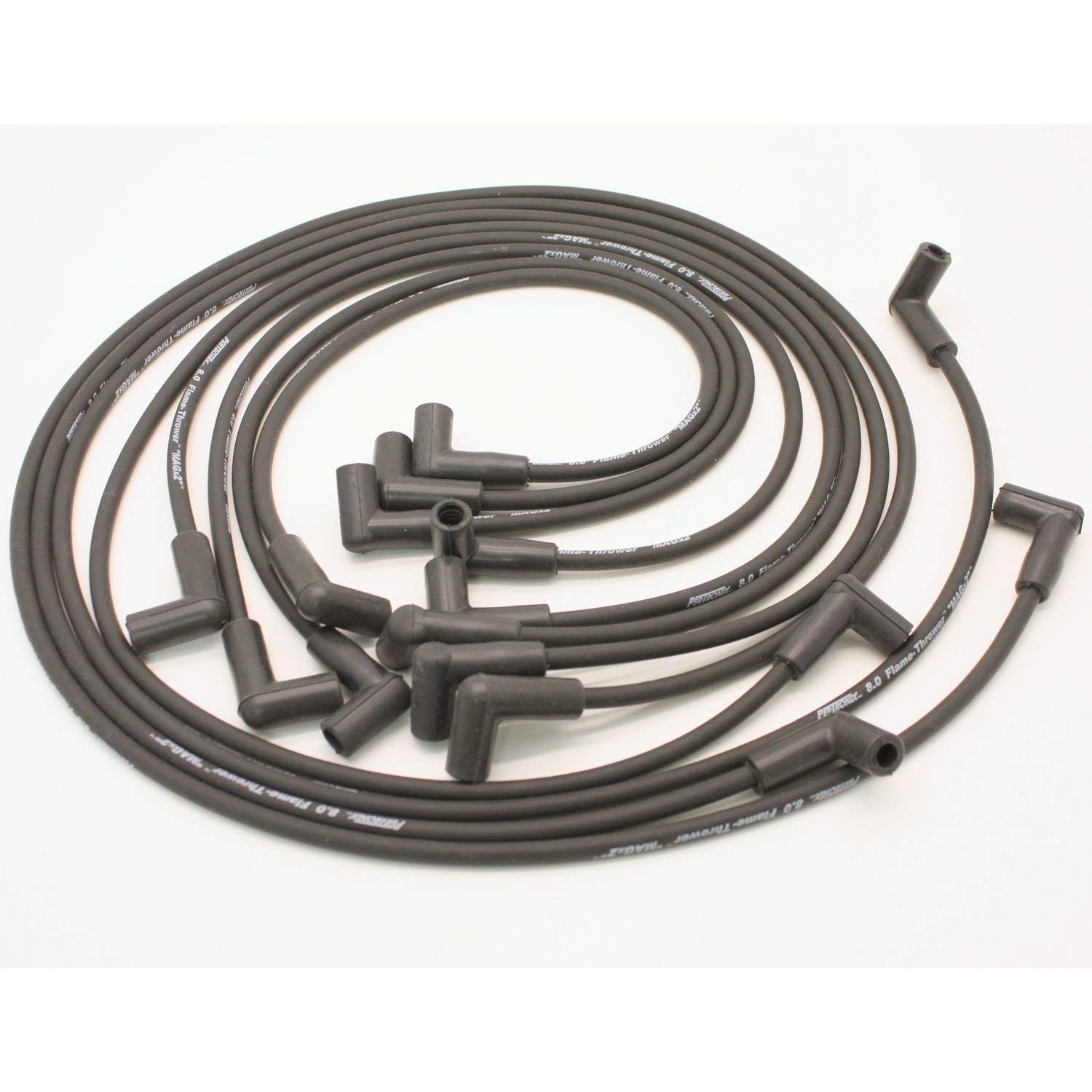 Pertronix 808213 Flame-Thrower Black 8mm Spark Plug Wires for 8 Cylinder Engines - High Performance Ignition Upgrade for Muscle Cars, Hot Rods & Classic Vehicles