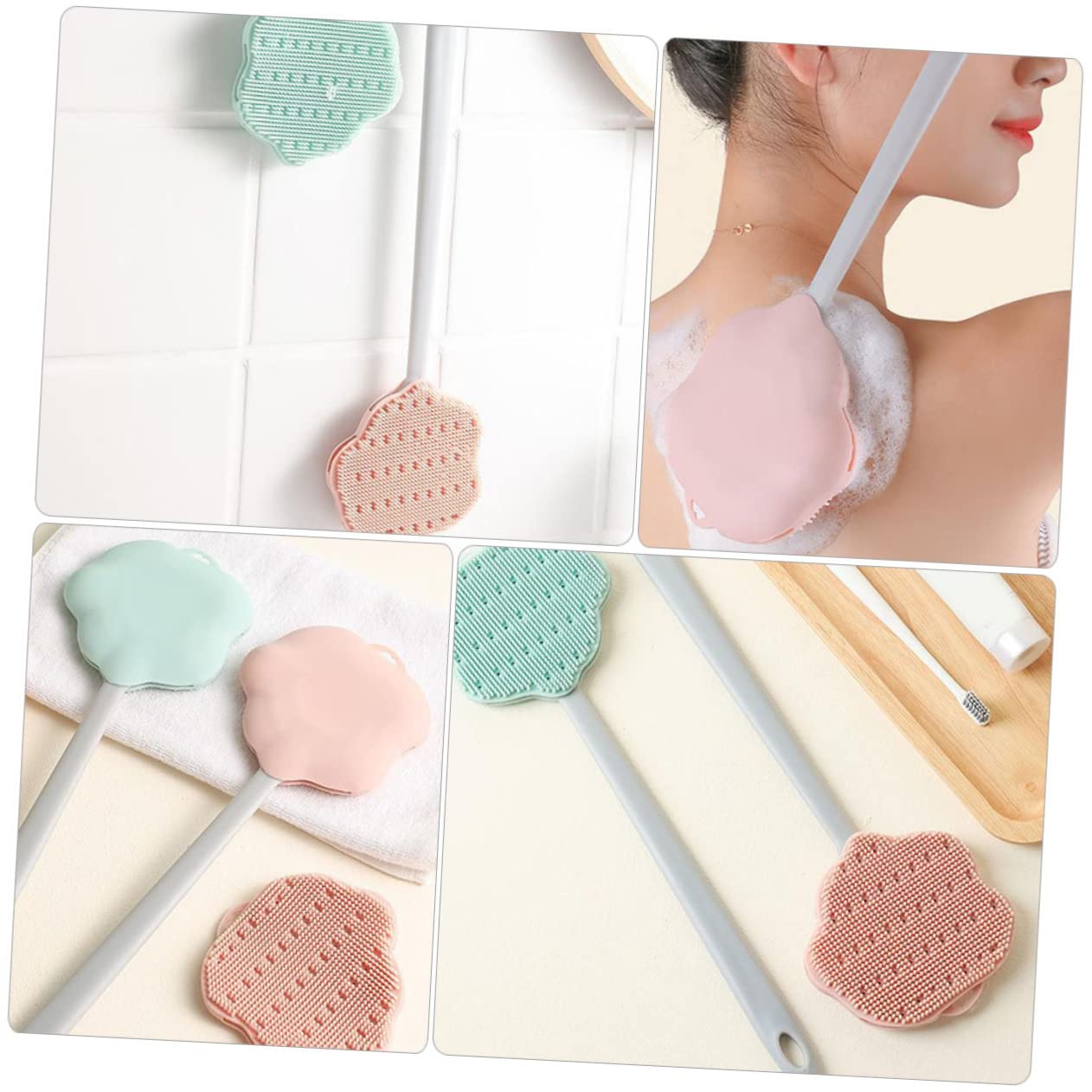 DOITOOL Long Handle Body Brush - Ergonomic Bath & Shower Exfoliator for Smooth Skin | Back Scrubber, Deep Cleansing, Spa & Home Use