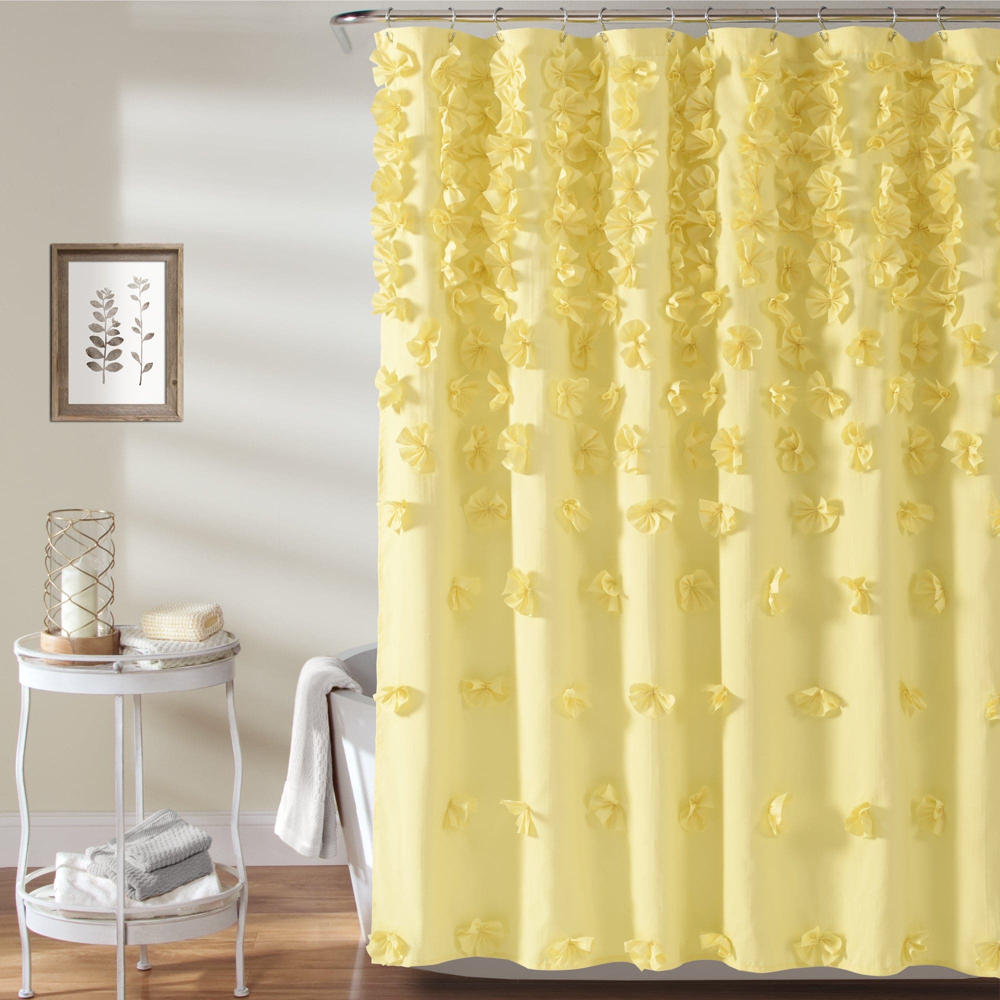 Riley Waterproof Shower Curtain - Elegant Bathroom Decor for Modern Homes | Perfect for Bathrooms, Dorms & Apartments