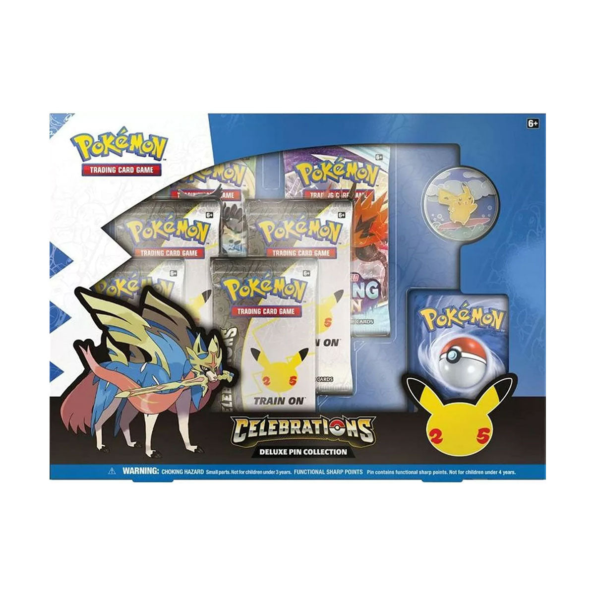 Pokemon Celebrations Deluxe Pin Collection - Limited Edition Trading Pins for Collectors | Perfect for Gifts, Display & Trading Card Game Enthusiasts