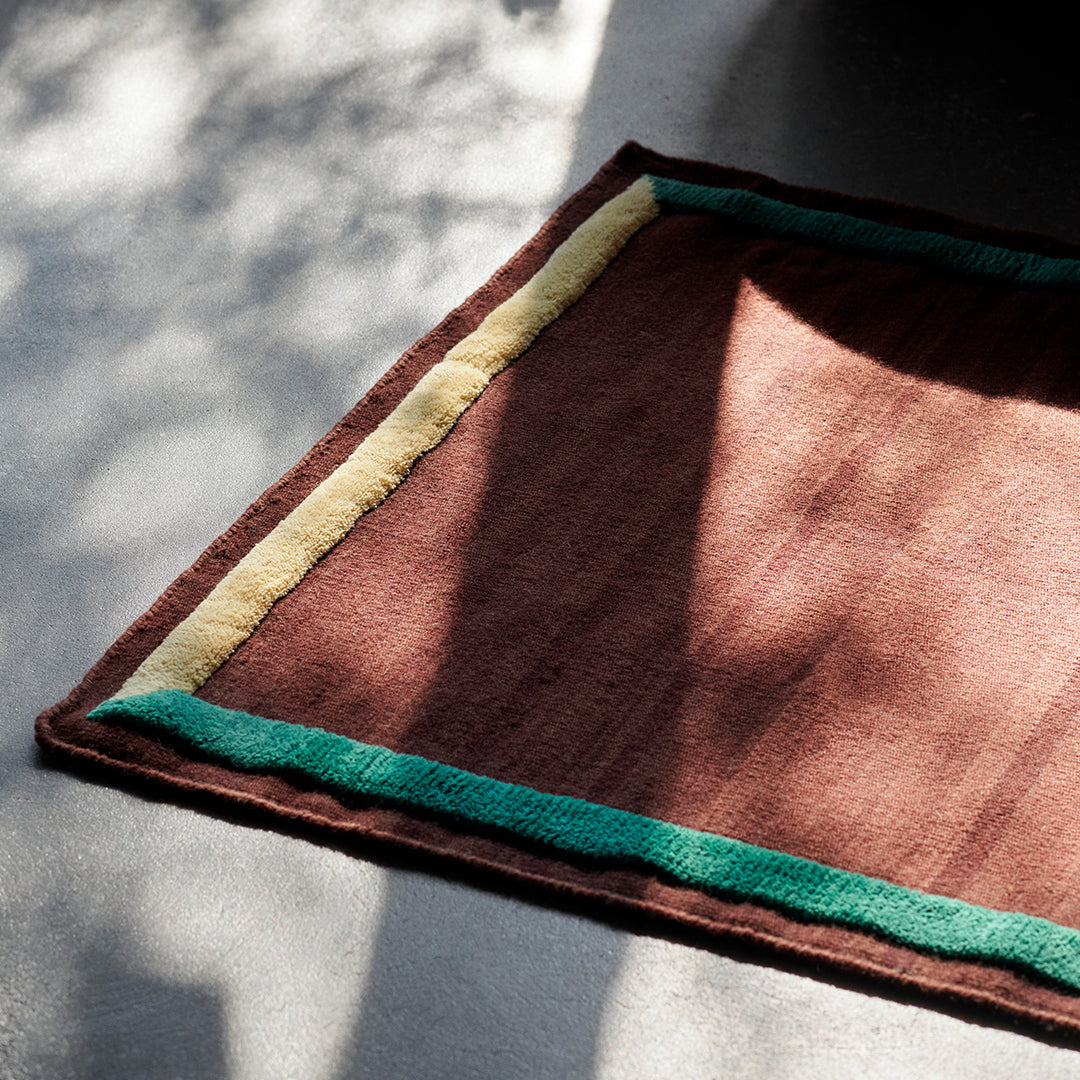 Framed AP13 AP14 Rug - Modern Handmade Area Rug for Living Room, Bedroom, and Office Decor - Perfect for Home and Office Interior Design