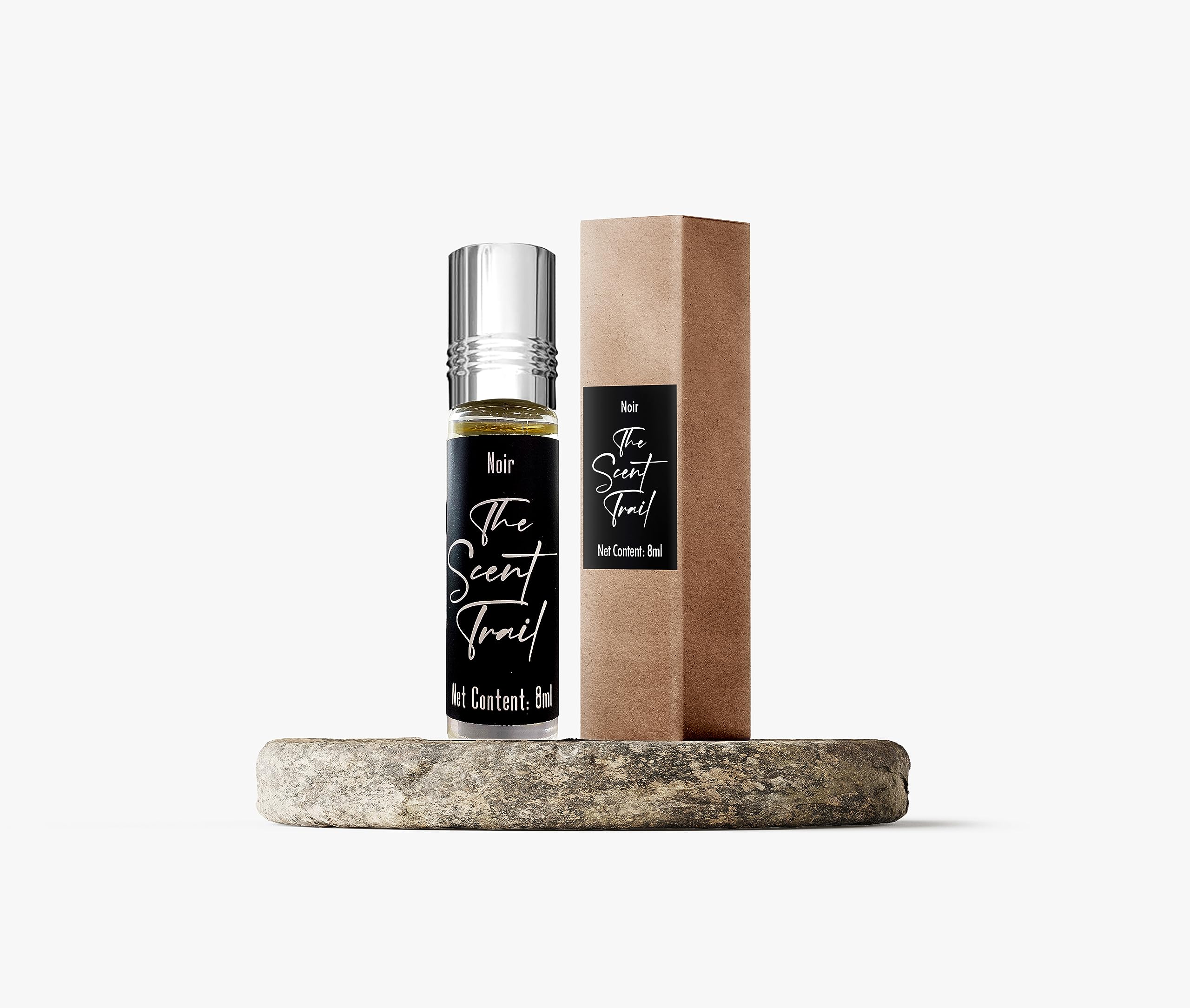 The Scent Trail Noir Perfume Oil - Long Lasting Fragrance for Women, Romantic Evening & Date Night, Unisex Aromatic Essential Oil Roll On, Perfect Gift for Her, Anniversary & Special Occasions
