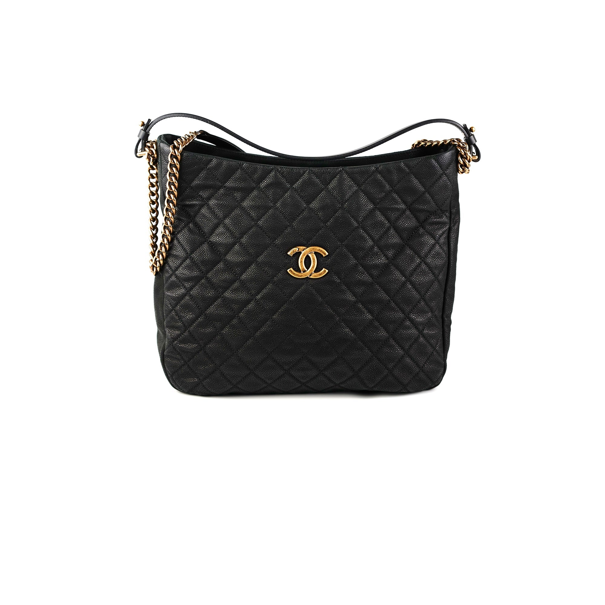 Chanel Caviar Country Chic Hobo Bag in Black - Luxury Leather Shoulder Bag for Women | Perfect for Work, Travel & Everyday Use