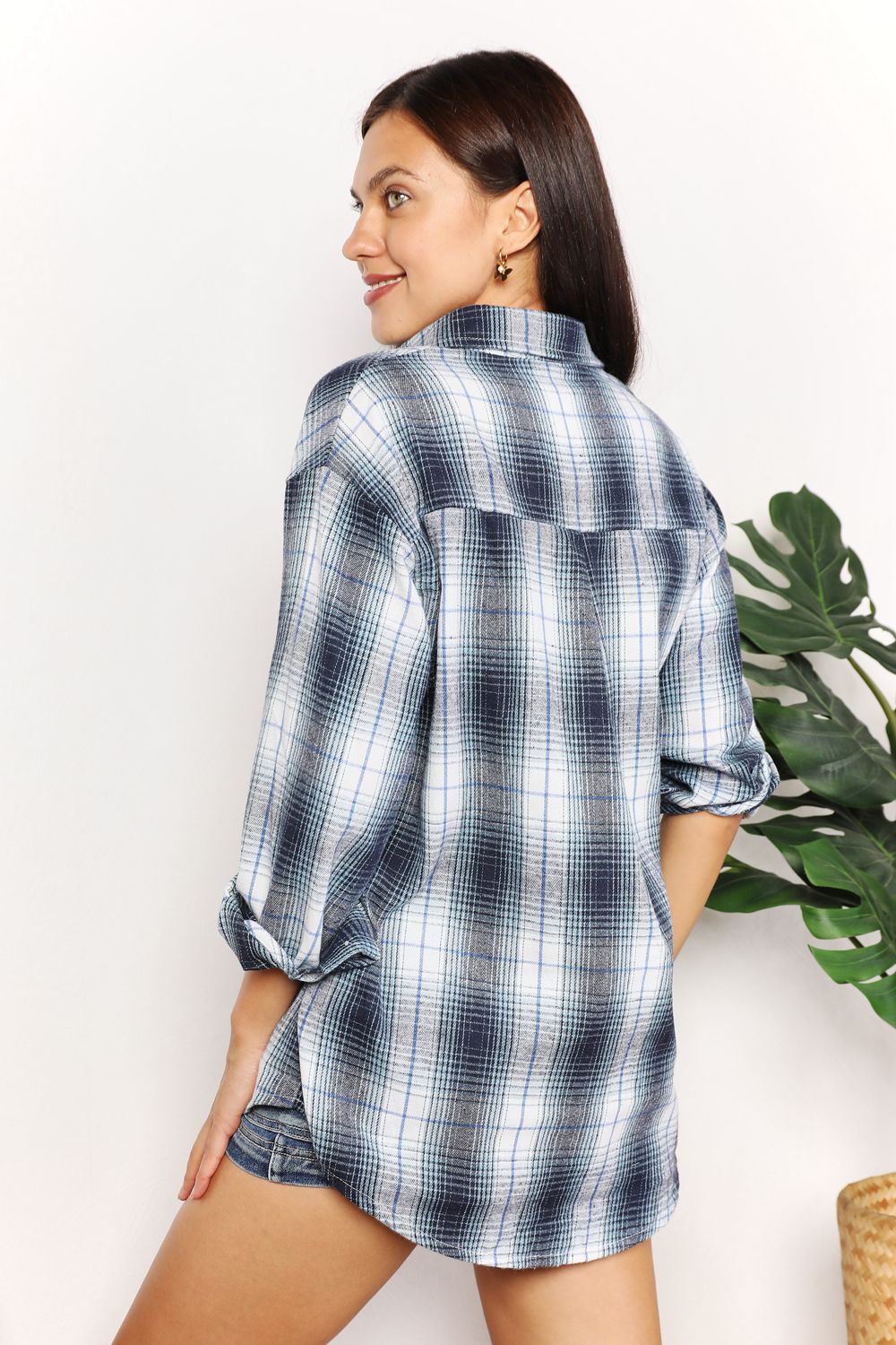 Stylish Plaid Dropped Shoulder Shirt for Men & Women | Casual & Comfortable Flannel Shirt | Perfect for Fall, Winter, and Outdoor Activities
