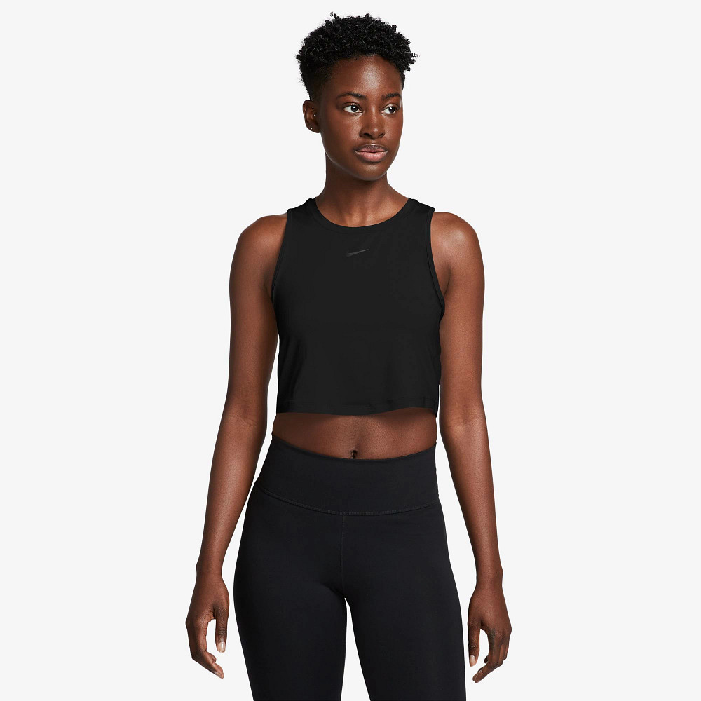 Nike Women's One Classic Dri-FIT Crop Tank Top - Moisture Wicking Workout Shirt for Running, Yoga & Gym