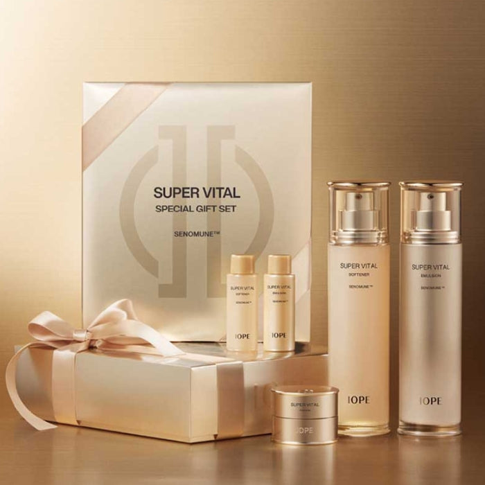 IOPE Super Vital Special Gift 2 Set - Anti-Aging Skincare Duo for Radiant Skin | Perfect for Daily Hydration & Nighttime Repair Routine