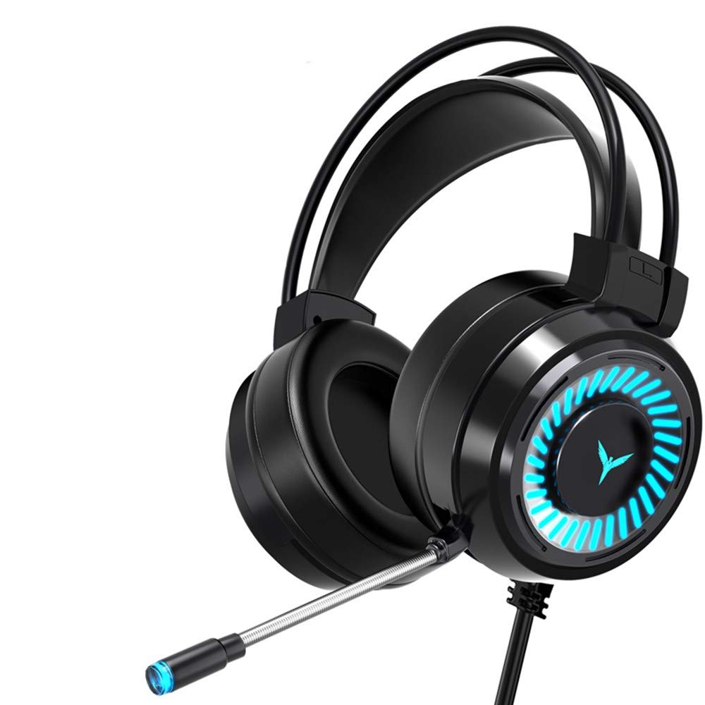 NB Computer Headset with Microphone - Wired Gaming Headphones for PC, Desktop, Laptop - Perfect for Gaming, Online Meetings & Music Listening