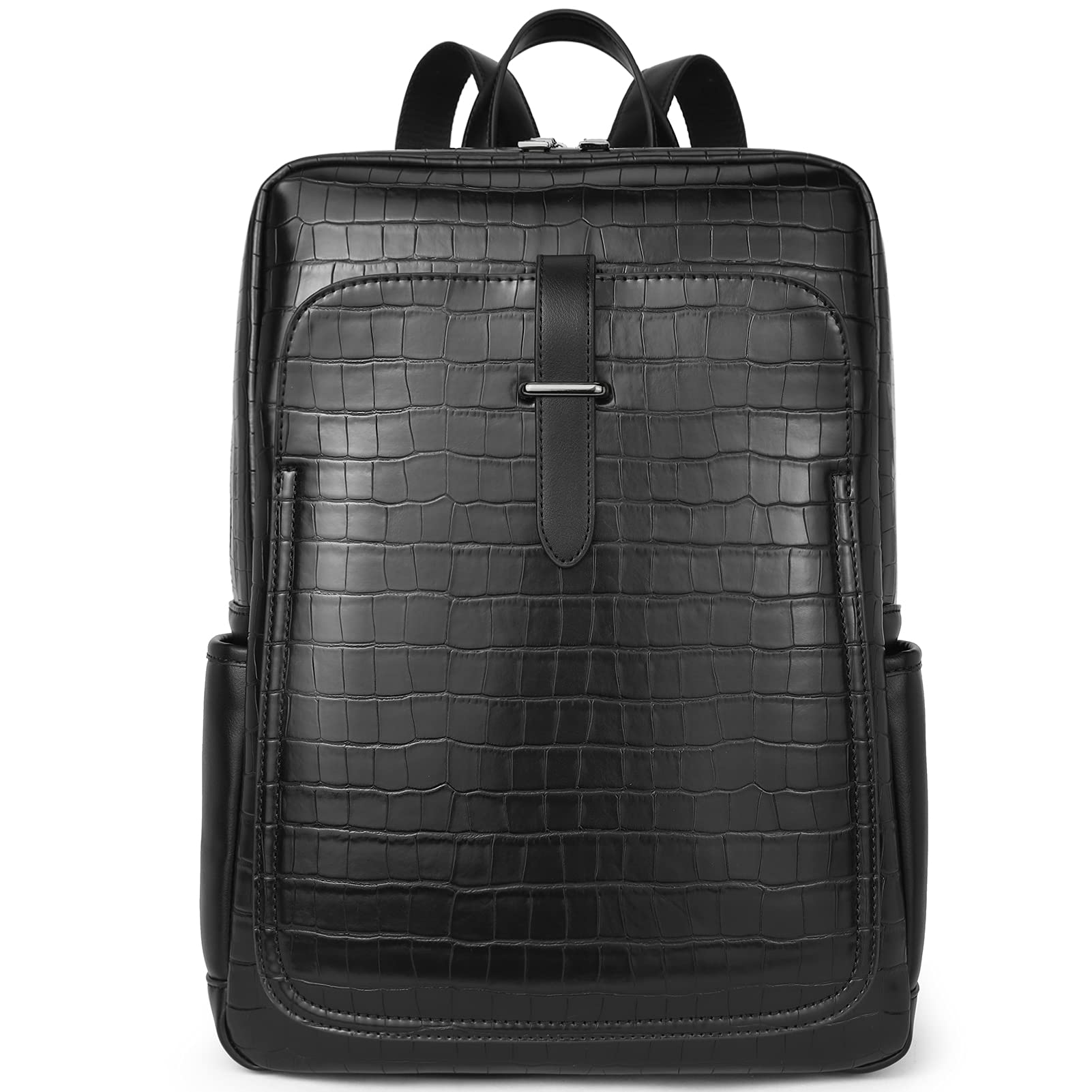Telena Leather Laptop Backpack for Women 15.6 Inch - Stylish Work & Travel Bag