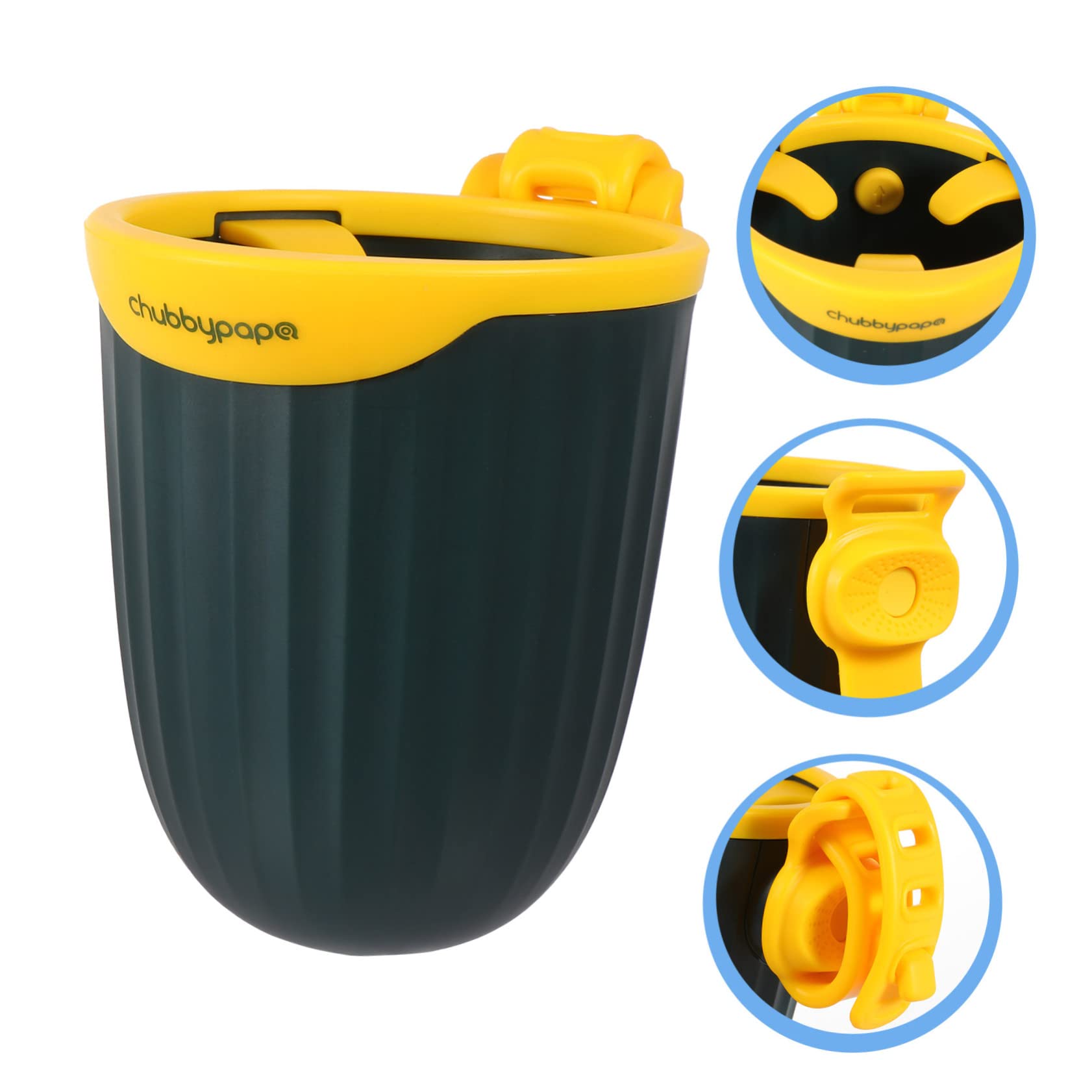 ERINGOGO 6 Pack Stroller Cup Holder - Universal Water Bottle Holder for Bikes, Strollers, Trolleys & Wheelchairs - Durable PP Plastic Drink Caddy (Perfect for Outdoor Activities, Sports & Travel)