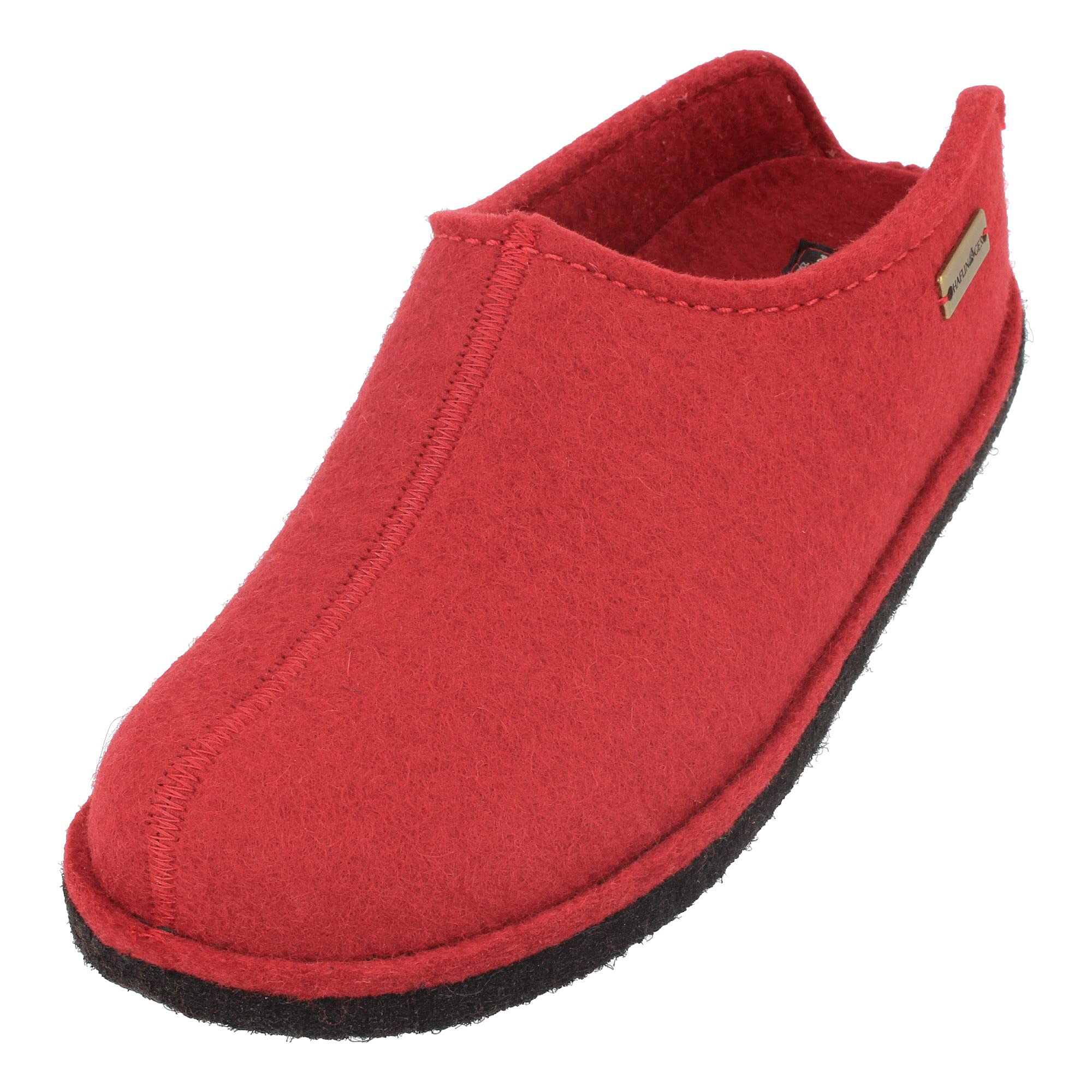 HAFLINGER Men's Open Back Slippers - Comfortable House Shoes for Indoor & Outdoor Use - Size 4 US - Perfect for Relaxing at Home, Gardening, or Quick Errands