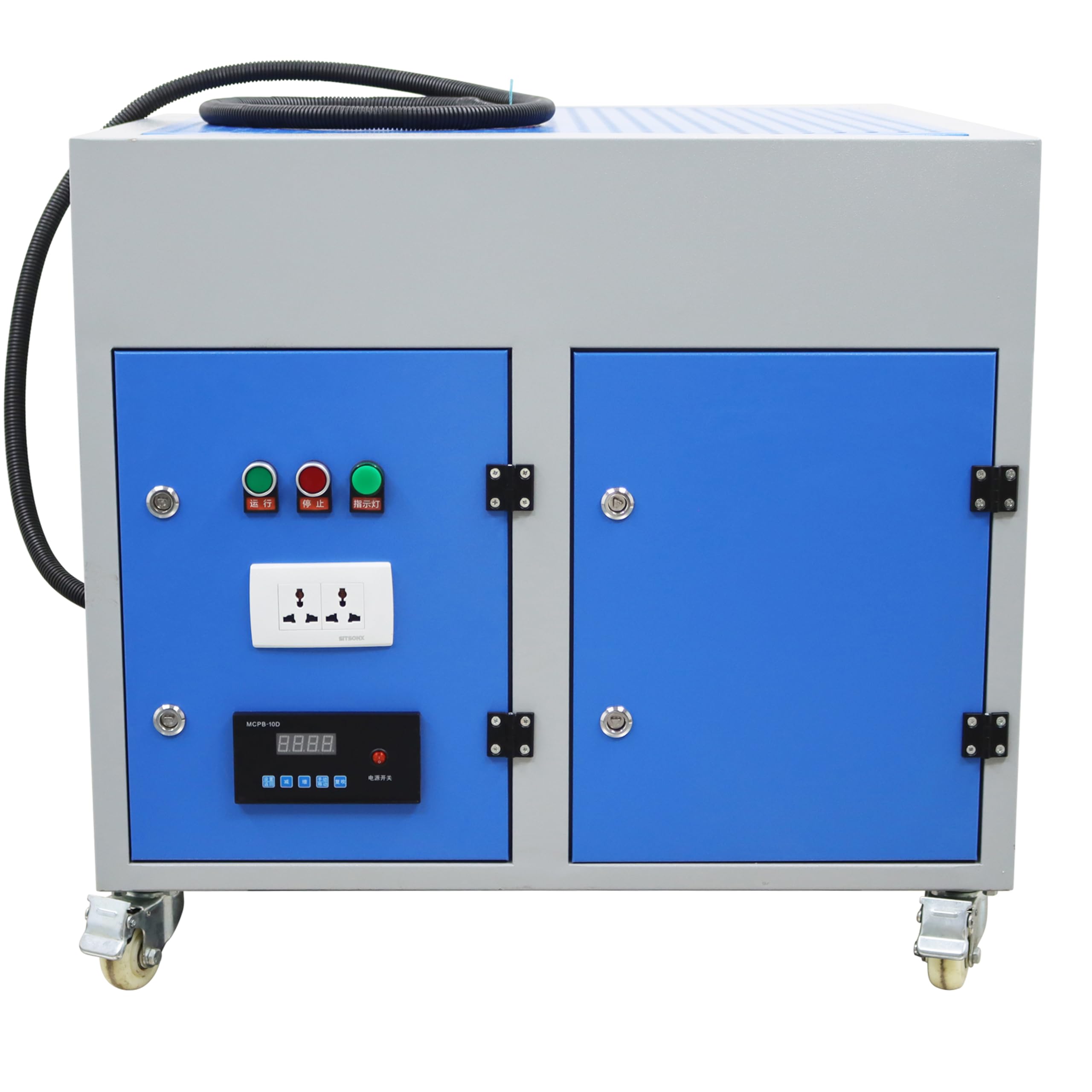 TECHTONGDA 0.8M Flat Workbench with Dust Collection System - 220V 2.2KW Metal Dust Collector & Welding Smoke Purifier for Polishing, Grinding, and Welding | Ideal for Metal Workshops, DIY Projects, and Industrial Workstations