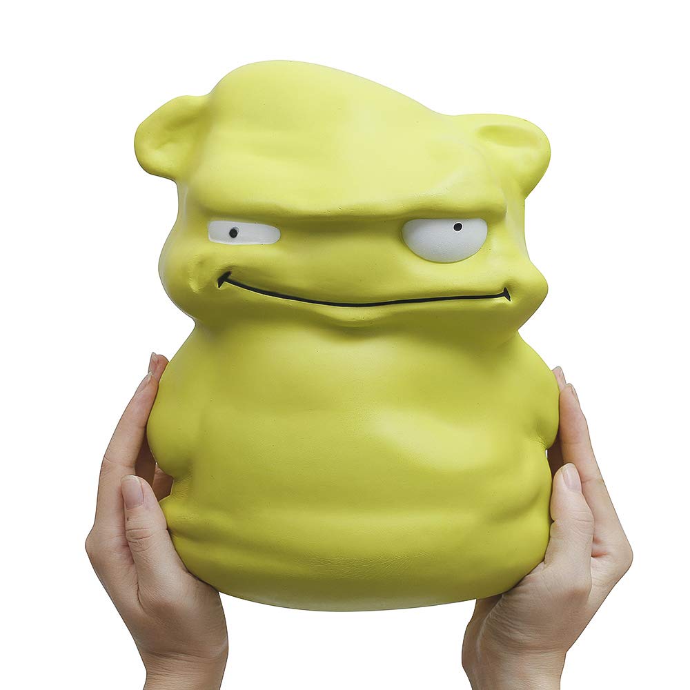 Anboor 9.8 Inch Jumbo Squishy Green Monster Kawaii Soft Slow Rising Scented Stress Relief Toy for Kids - Perfect for Anxiety Relief, Sensory Play & Birthday Gifts