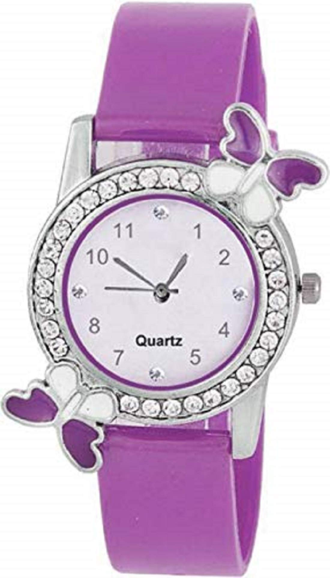 BID Analog White Dial Pink Strap Girls Watch - Stylish & Cute Timepiece for School, Parties & Everyday Wear