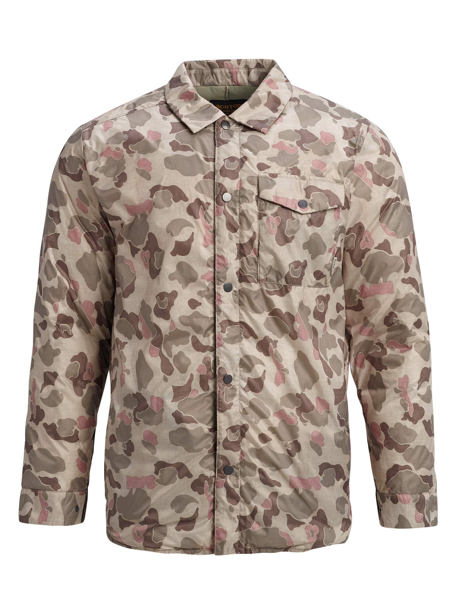 Burton Men's Wayland Down Shirt - Lightweight Insulated Flannel Shirt for Outdoor Activities, Hiking & Casual Wear