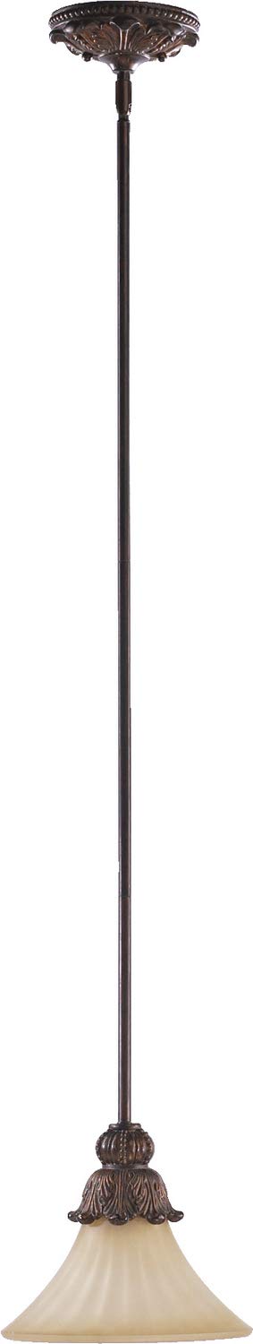 3330-88 Madeleine Collection Traditional One Light Pendant - Bronze/Dark Finish - Elegant Dining Room & Kitchen Island Lighting Fixture