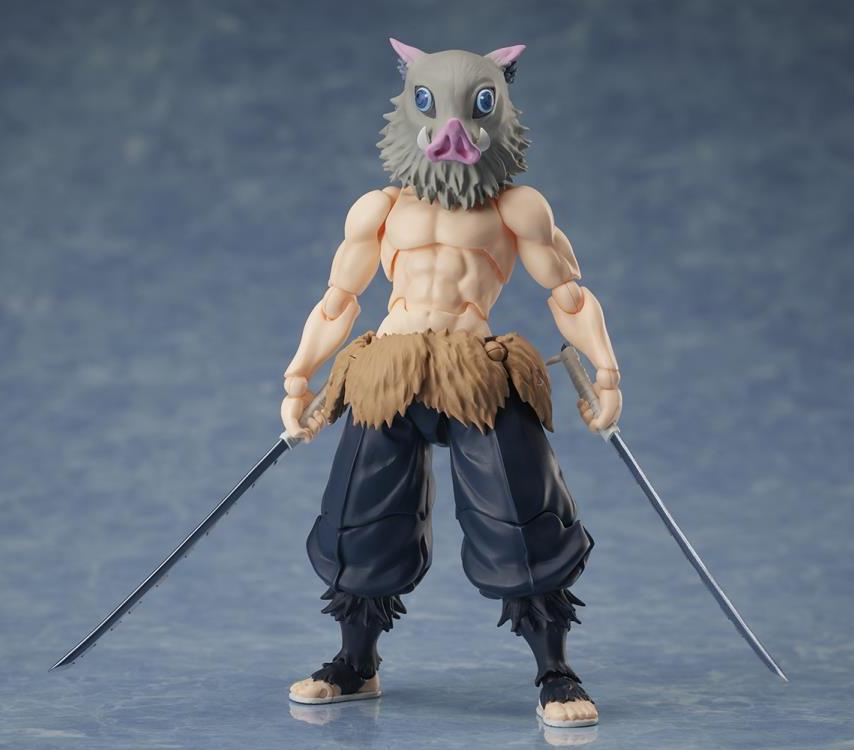 Aniplex BUZZmod 1/12 Demon Slayer Inosuke Hashibira Action Figure - Anime Collectible for Display & Cosplay | Perfect for Fans, Gift Giving & Home Decor