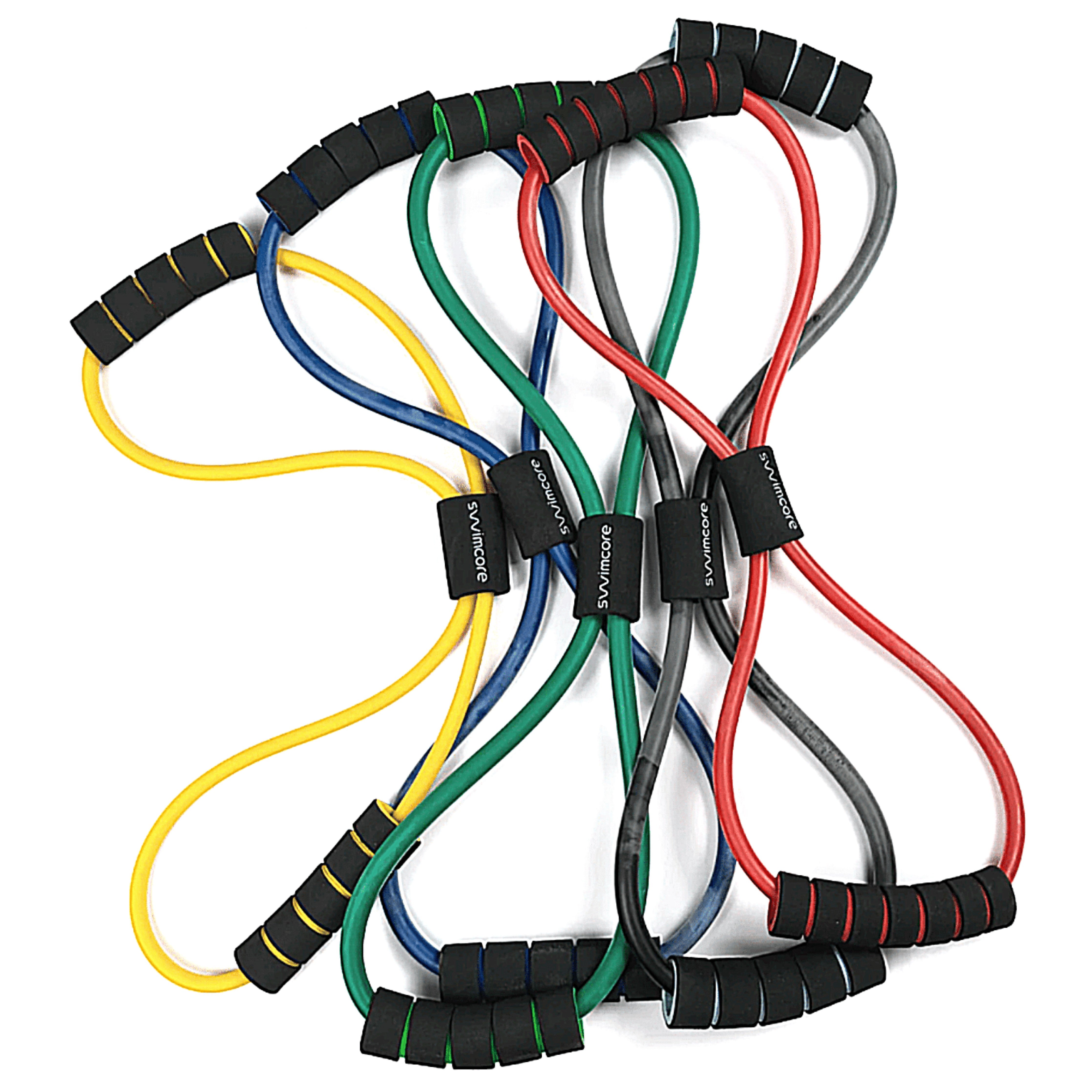 Figure Eight Resistance Bands for Strength Training - Exercise Bands for Home & Gym Workouts - Perfect for Physical Therapy, Yoga, and Fitness Routines