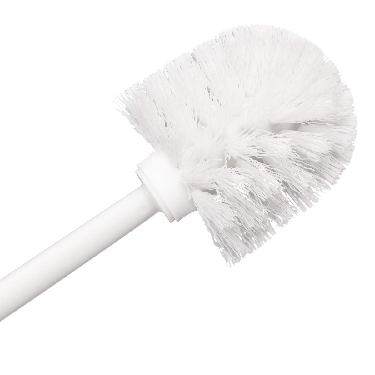 Eco-Friendly Plastic Toilet Brush Set with Soft Bristles & Long Handle (14.17 Inch) - 4 Pack - Perfect for Bathroom Cleaning & Hygiene Maintenance