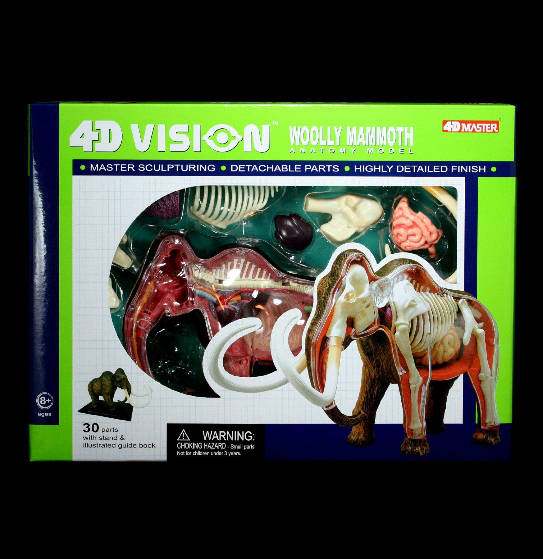 4D Woolly Mammoth Model Kit - Realistic Prehistoric Animal Puzzle for Kids & Adults - Perfect for Science Education, Home Decor & Gift Giving