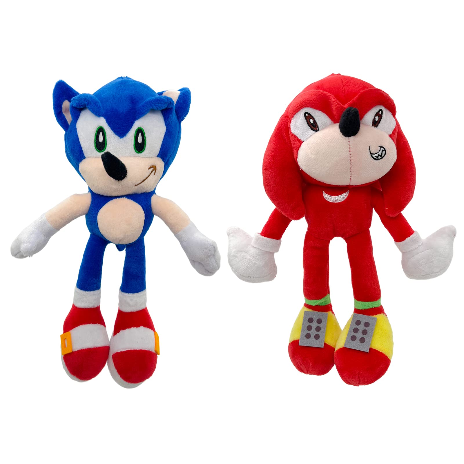 Sonic the Hedgehog Plush Toy - 11 Inch Soft Stuffed Animal, Official Sonic 2 Game Character Collectible, Blue & Red Cotton Plushie for Kids Boys Girls - Perfect for Birthday Gifts, Room Decor & Video Game Fans