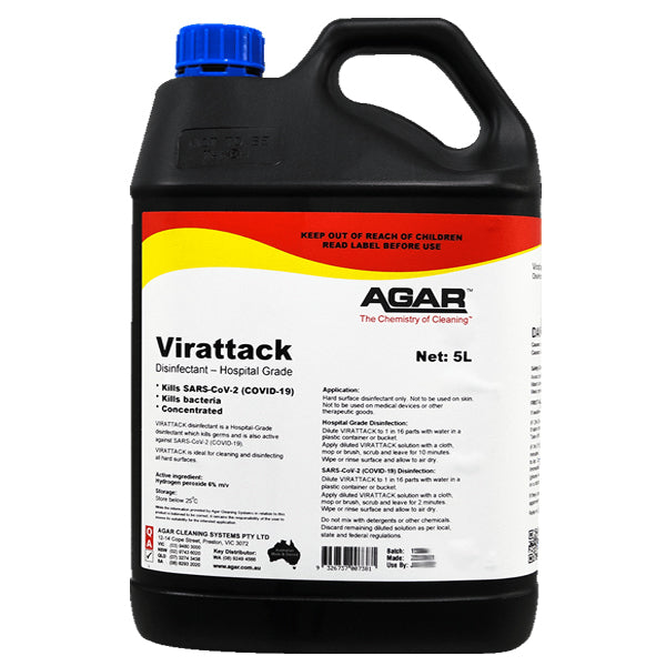 Agar Virattack Hospital Grade Disinfectant - EPA Approved Surface Sanitizer for Medical Facilities, Homes & Offices | Kills 99.9% Germs & Viruses | Ideal for Hospitals, Clinics, Schools & High-Touch Areas