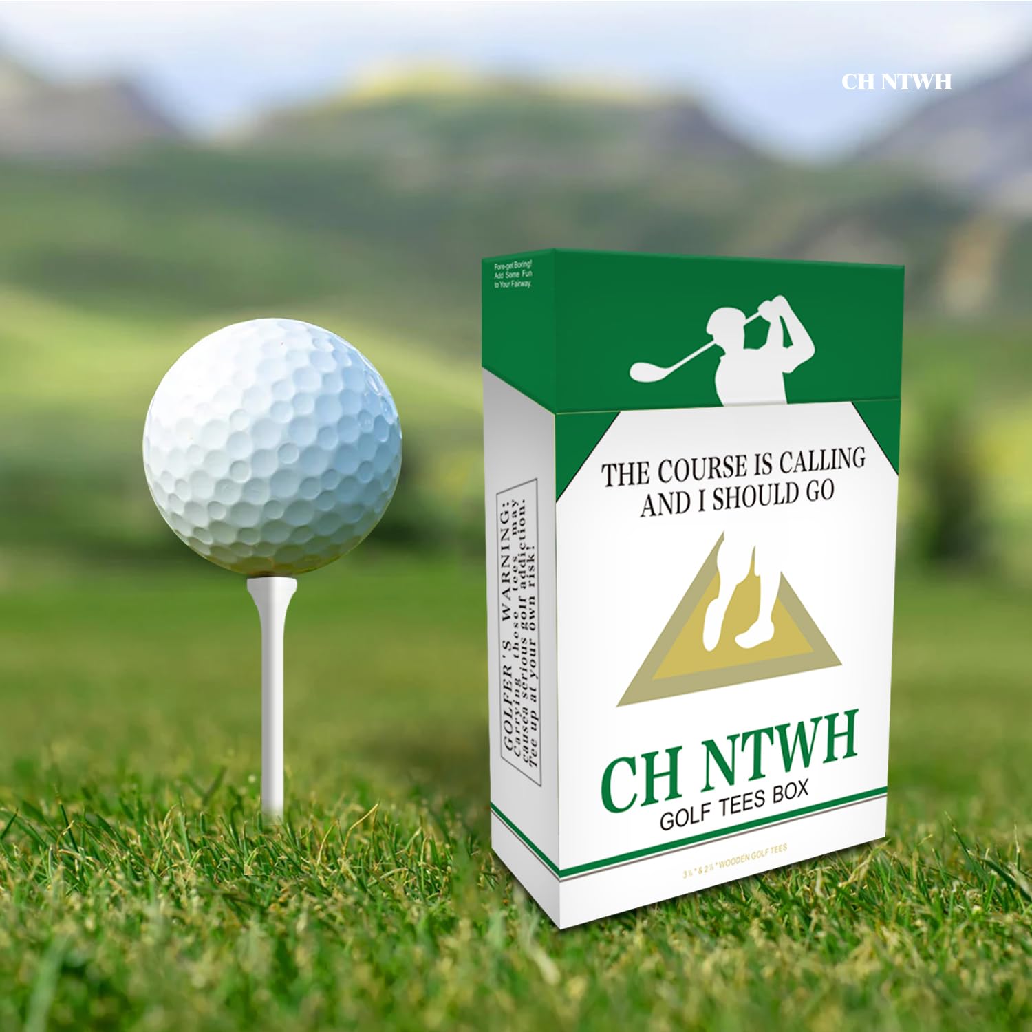 Golf Magnetic Tee Holder - Funny Golf Gag Gift for Men, Dad & Golfers | Strong Magnet Golf Accessories | Perfect for Birthday, Father's Day & On-Course Convenience