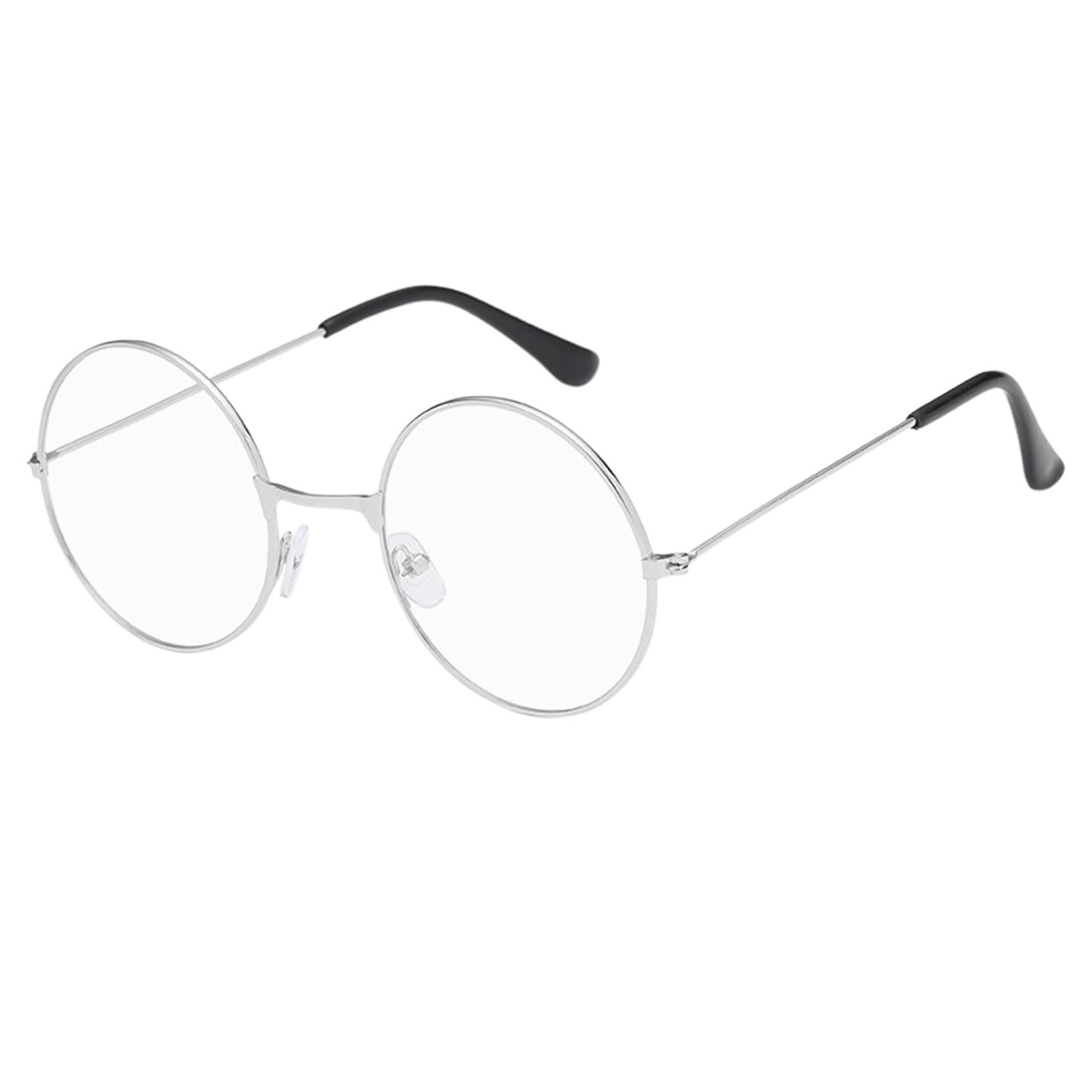 Trendy Round Metal Frame Sunglasses - Mirrored Lens for Outdoor Fashion