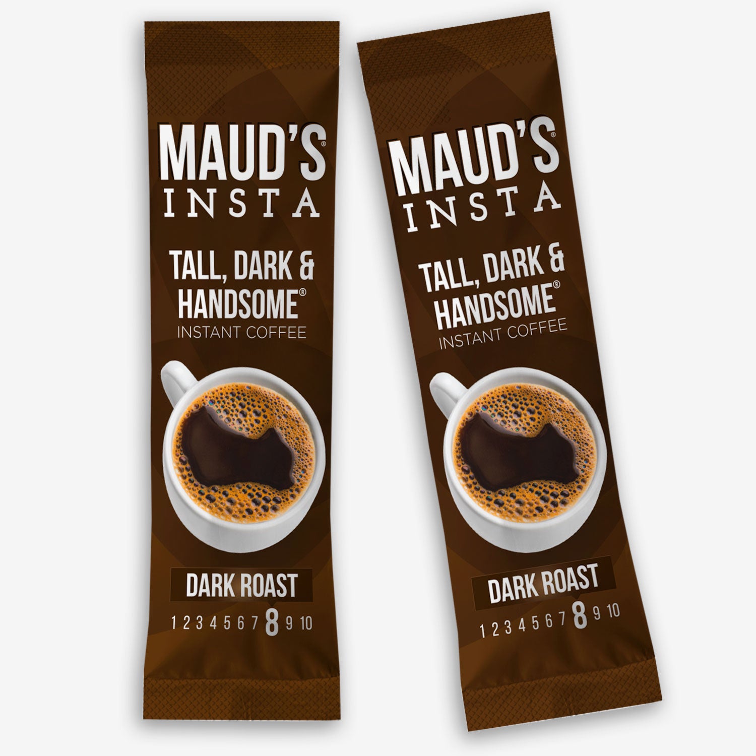 Premium Maud's Instant Dark Roast Coffee - Rich & Bold Flavor - 100% Arabica Beans - Quick & Convenient - Perfect for Camping, Office & Travel