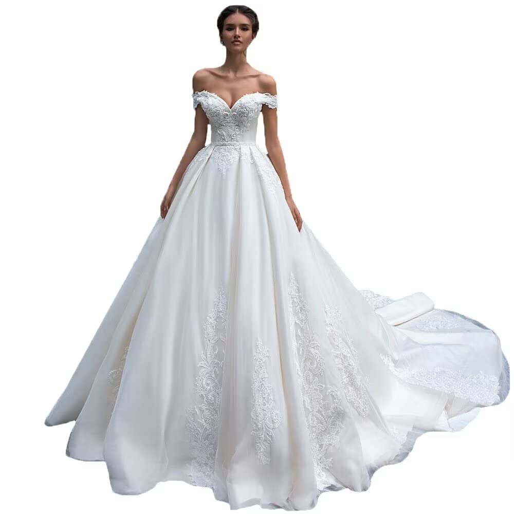 Elegant Lace Mermaid Wedding Dress for Bride 2024 - Long Sleeve Sweep Train Bridal Gown - Perfect for Beach, Church, and Formal Wedding Ceremonies