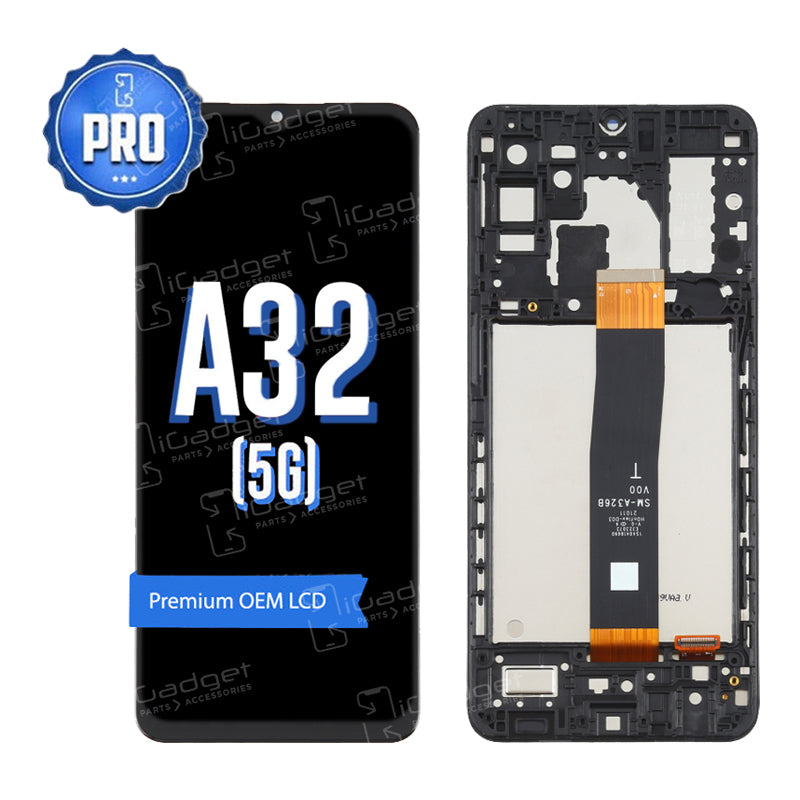 Original Samsung A32 5G LCD Screen & Digitizer Replacement with Middle Frame - OEM Quality | Perfect for DIY Phone Repairs & Screen Damage Fixes