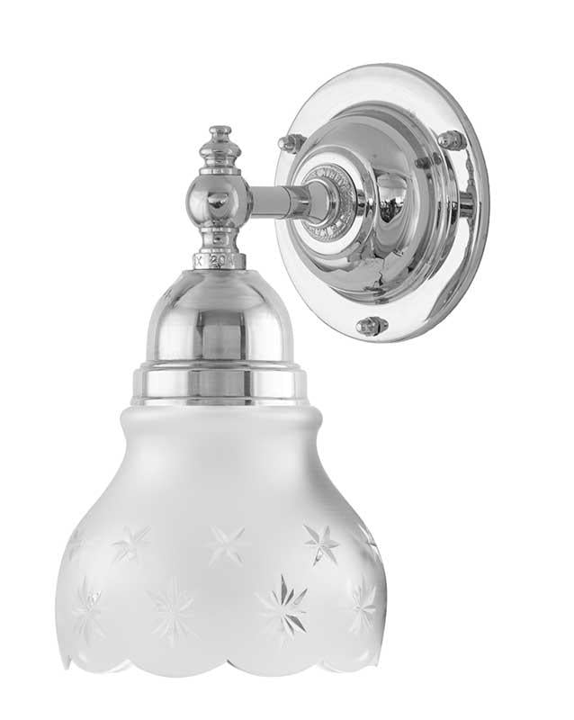 Adelborg Nickel-Plated Bathroom Lamp with Frosted Glass - Perfect for Modern Bathroom Vanity Lighting and Spa-Like Ambiance