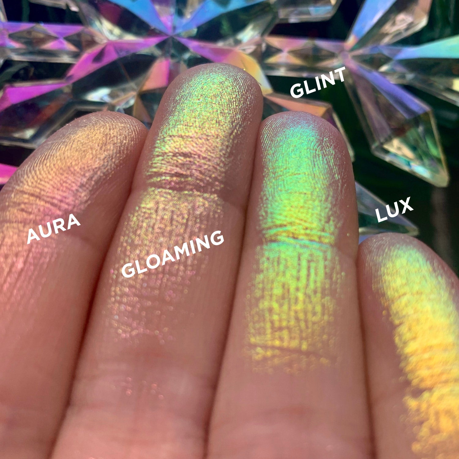 Aura Series 2 Iridescent Multichrome Eyeshadow Palette - Long Lasting Pigmented Makeup for Party, Night Out & Special Occasions