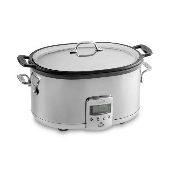 7Qt Deluxe Slow Cooker - Programmable Digital Crock Pot with Timer & Auto Keep Warm - Perfect for Family Dinners, Meal Prep & Party Buffets