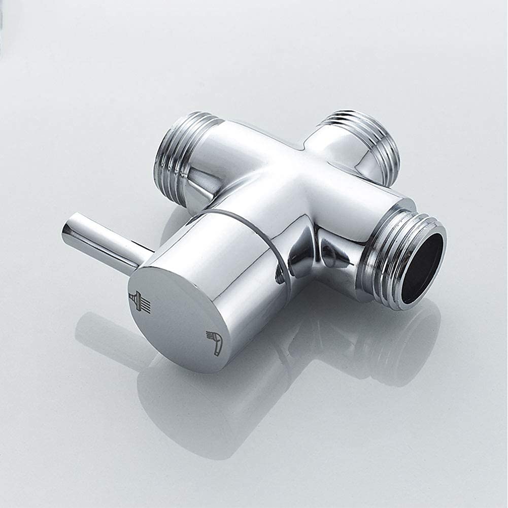 Premium Exposed Shower Faucet System - Wall Mounted Brass Single Handle Mixer Tap with Hand Shower & Rain Shower Head - Chrome Finish for Modern Bathrooms | Perfect for Master Bath, Guest Bath & Spa-Like Shower Experience