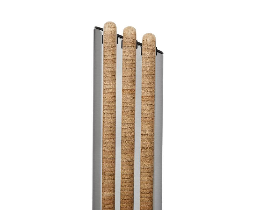 Joseph Joseph Folio Steel 3-Piece Bamboo Cutting Board Set - Durable Wooden Chopping Boards for Kitchen, Meat, Vegetables & Cheese - Perfect for Food Prep, Cooking & Serving