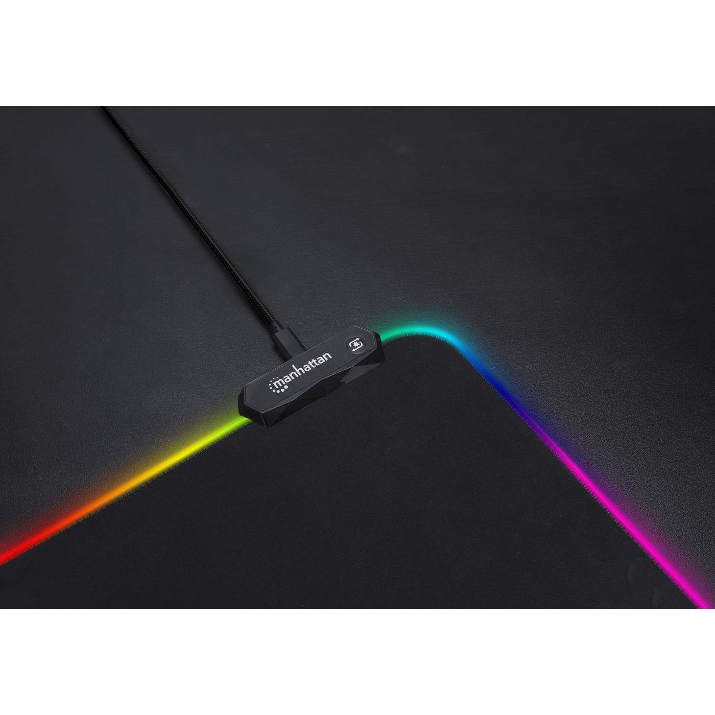 XXL RGB LED Gaming Mouse Pad - Large Extended Glowing Mouse Mat for PC, Laptop, Mac - Non-Slip Waterproof Surface - Perfect for Gaming Setup, Office Work & Streaming (Black)