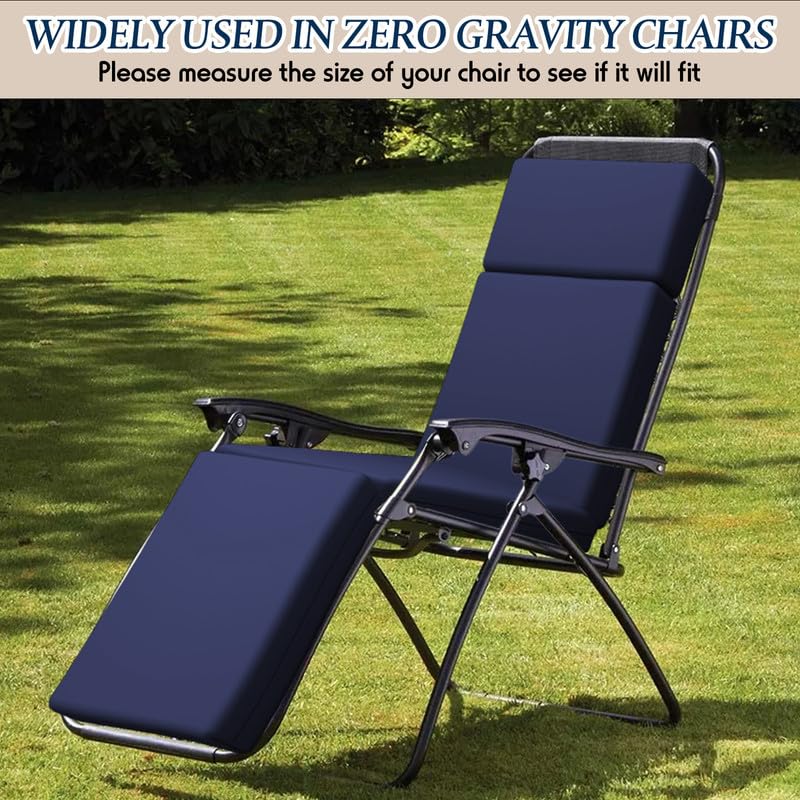 4-Piece Waterproof Outdoor Chaise Lounge Cushions Set (72