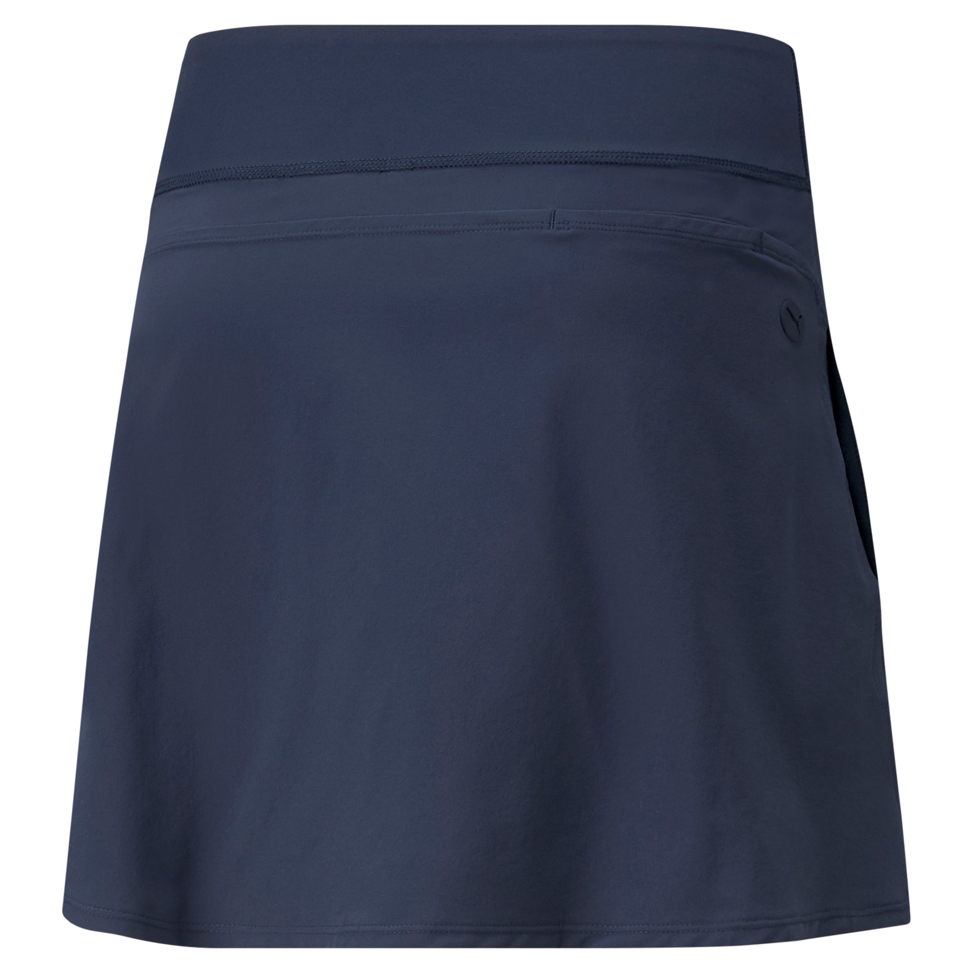 PWRSHAPE Women's Solid Golf Skirt - Navy Blue Stretch Tennis Skirt with Pockets | Perfect for Golf, Tennis & Athletic Activities