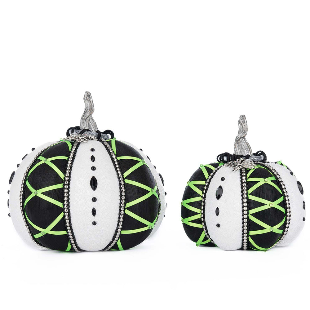 Katherine's Collection Chaotic Concoctions Pumpkin Set of 2 - Halloween Home Decor, Fall Table Centerpiece, Thanksgiving Decorations