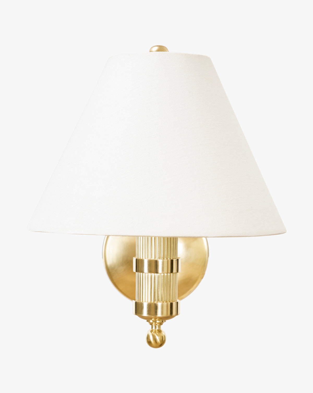 Townes Sconce Wall Light - Modern Brass Wall Sconce with Clear Glass Shade for Bedroom, Living Room, and Hallway Lighting Decor