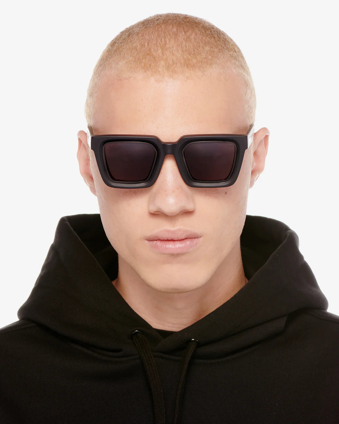 VANTA Gamma Sunglasses - Matte Black & Black Metal Frame - UV Protection, Polarized, Lightweight - Perfect for Running, Cycling, and Outdoor Activities